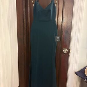 Lulu's Elegant Teal Maxi Dress